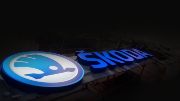 3D světelná reklama