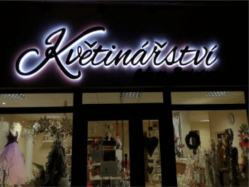 podsvícená reklama