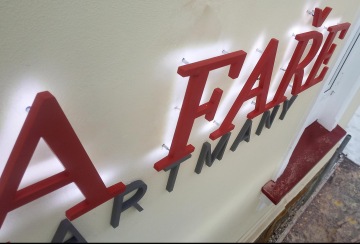 plastické písmo 3D