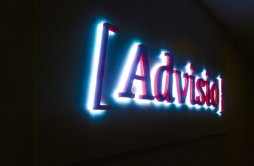 světelný 3D nápis