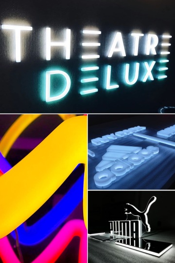 Neonové instalace pro interiérové prostory – stylové neonové nápisy a loga, které zvýrazní značku a dodají prostoru unikátní atmosféru. Instalace na zdi, konstrukcích či podkladech z kovu nebo plastu přitahují pozornost a vynikají svou odolností.